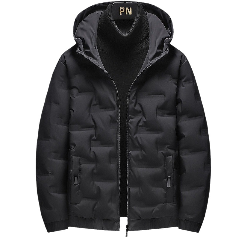 Chaqueta de los hombres 2023 estilo coreano de moda guapo invierno ligero con capucha de los hombres invierno engrosada abrigo
