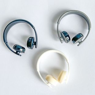 Mini Doll Headphone Accessories Headphone Model Cool College Style Handsome Head-Mounted Doll Decoration