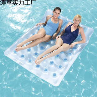 Outdoor Single and Double Water Inflatable Floating Bed Children's Floating Mattress Floating Air Cushion Swimming Ring Shooting Props
