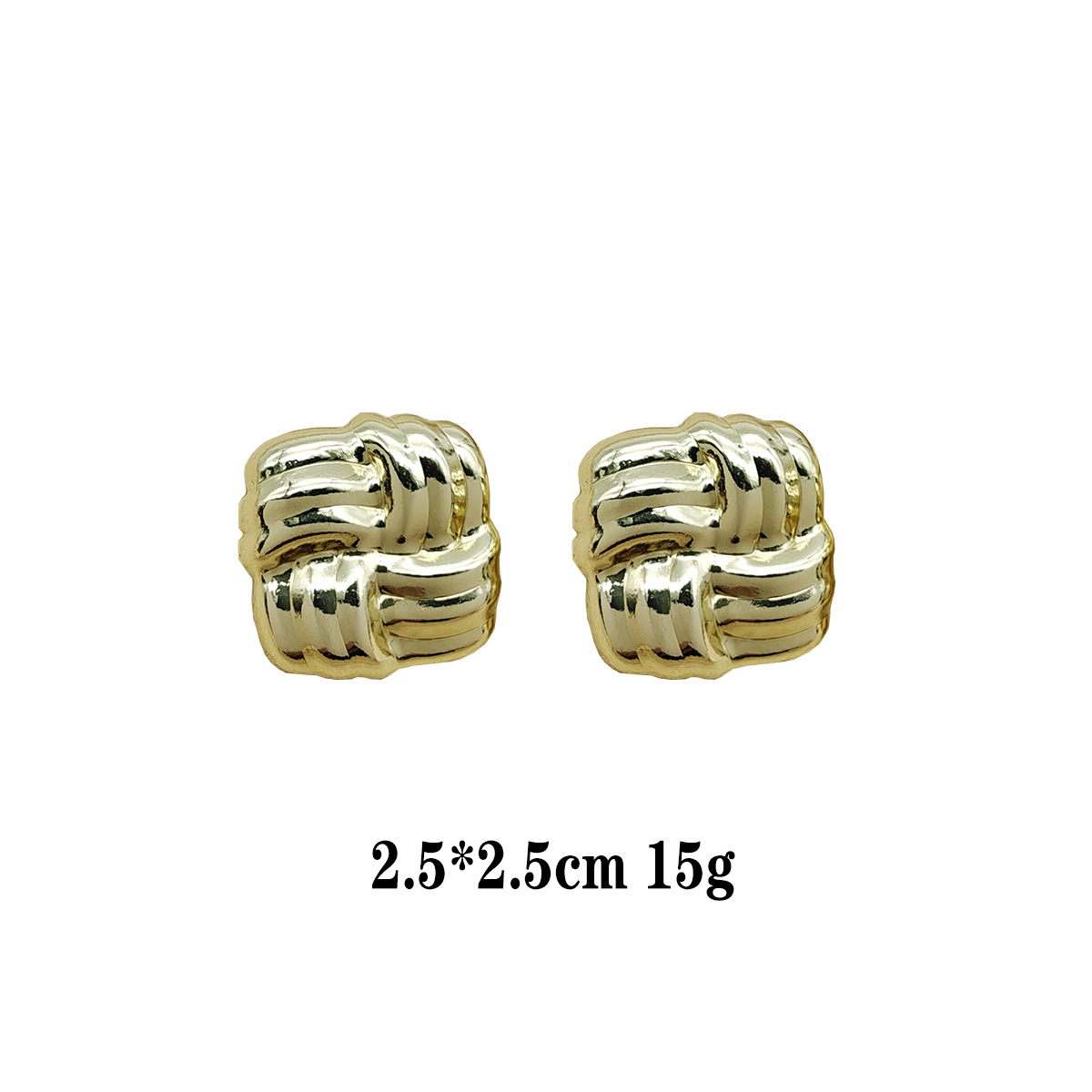 Pendientes de moda europeos y americanos Pendientes calientes Pendientes chapados en oro de lujo ligero Pendientes brillantes que no se desvanece Bola de oreja dorada transfronteriza image 28