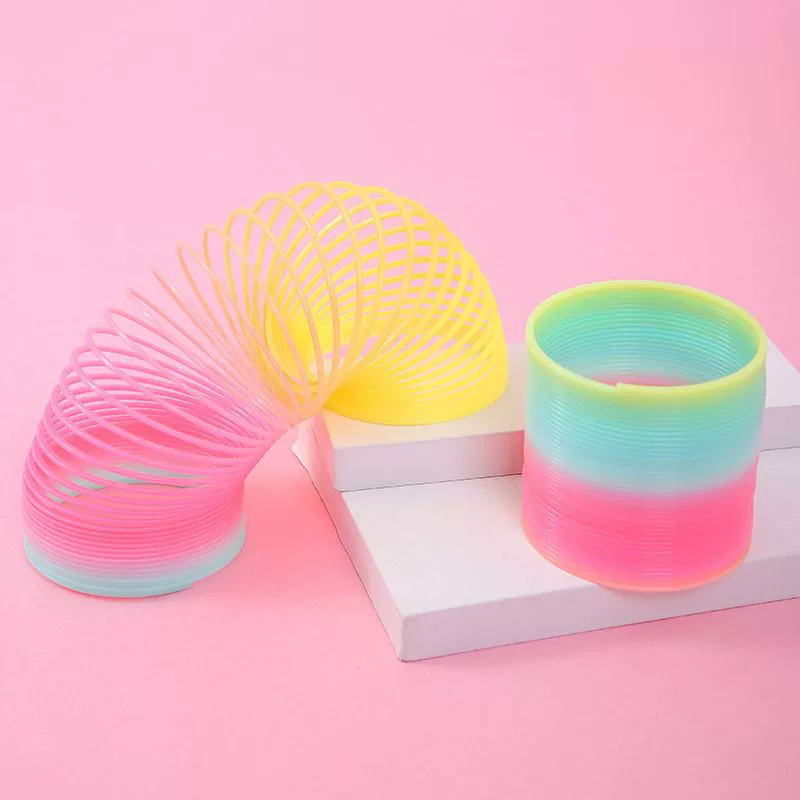Школьный большой радужный Slinky, подарок на день рождения, интернет-знаменитость, оптом