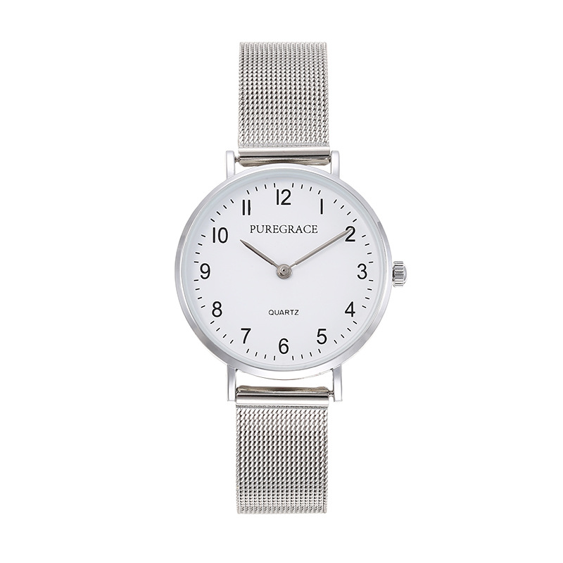 2025学生腕時計鋼ベルトデジタル夜光ファッション静音指針式二針かわいい石英時計5018