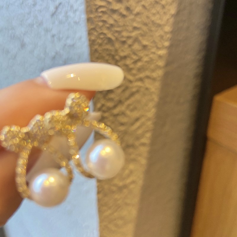 Fashion Alloy Pearl Earrings Wholesale display picture 7