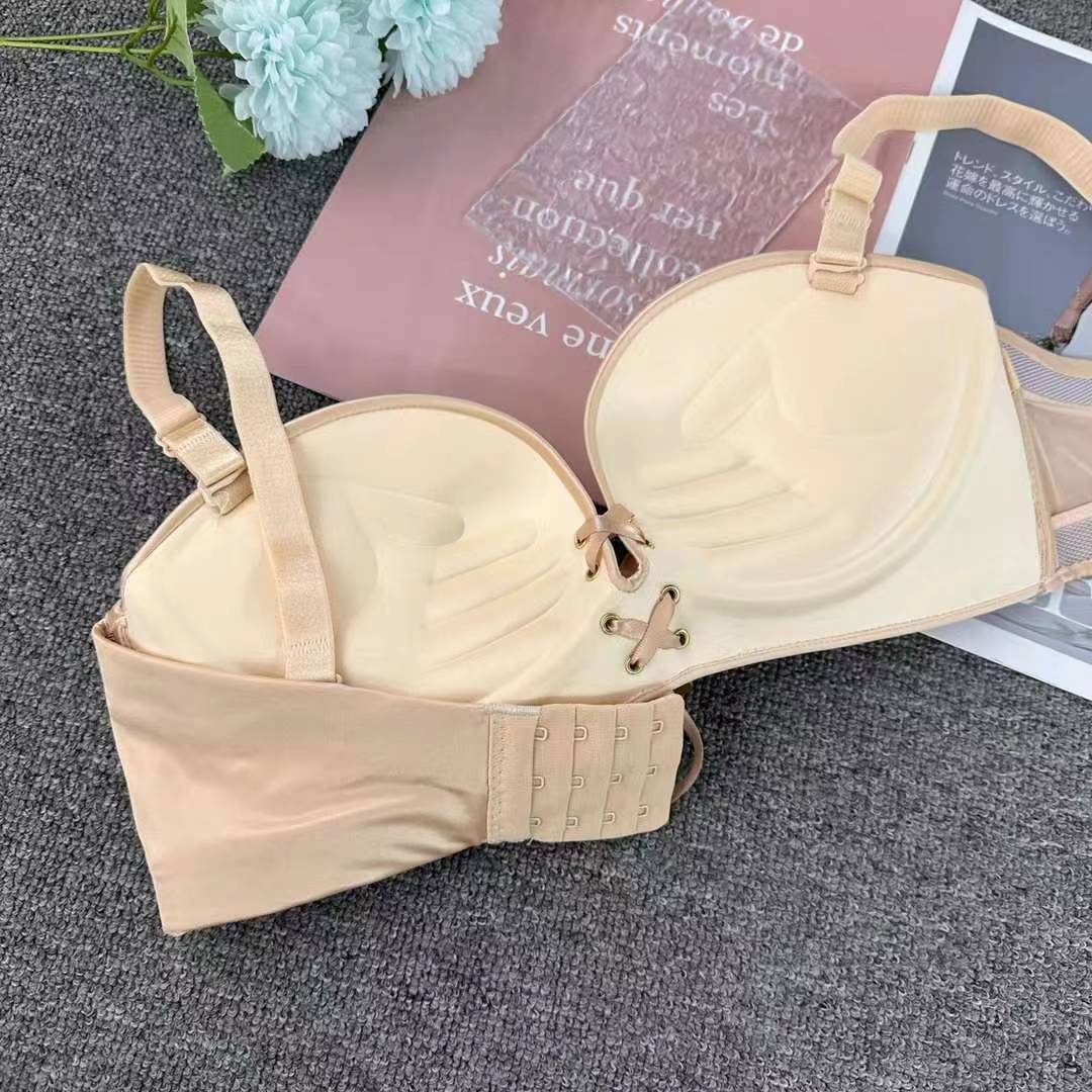 Nuevo sujetador de alta calidad de moda de encaje jacquard transpirable ajustable confortable tipo de pecho pequeño tipo de ropa interior para mujeres