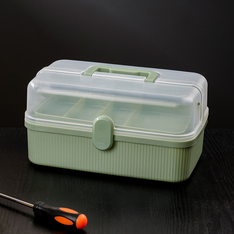 Caja de herramientas de hardware doméstico caja de almacenamiento caja de tornillo de maleta caja de herramientas pequeña caja de almacenamiento broca caja eléctrica