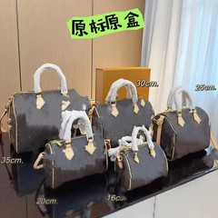 バッグ女性2025新型真皮質感老花枕包ボストンシングル肩斜め包手提げ女性バッグ