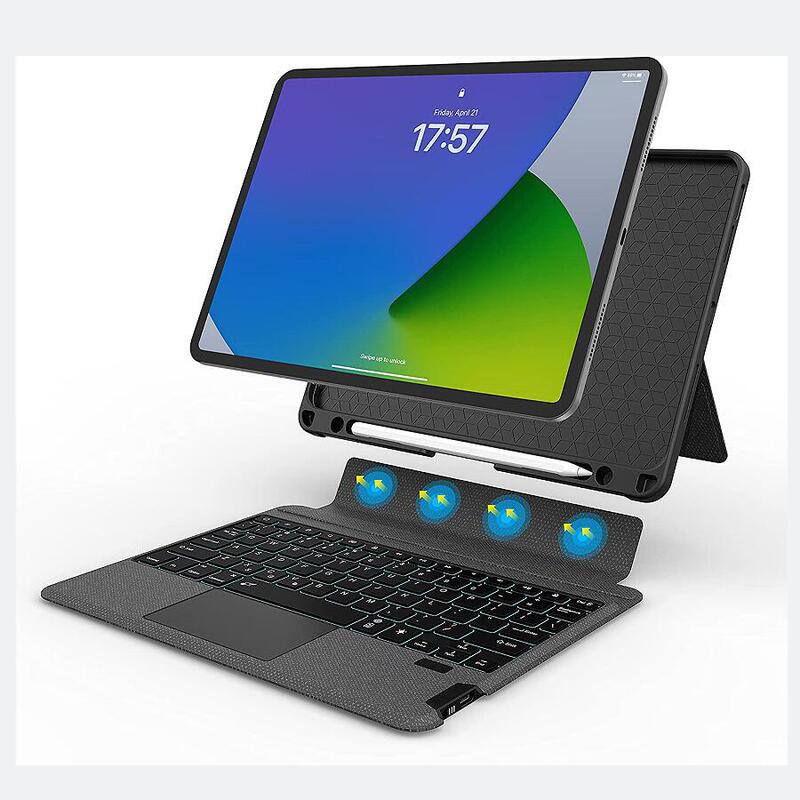 Suitable for Apple Tablet PC ipad11 inch air4 magnetic suction protective cover with wireless smart Bluetooth keyboard for students