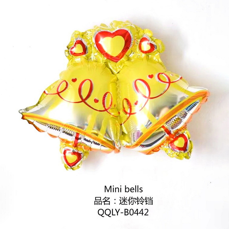 Navidad decoración de dibujos animados globo de aluminio centro comercial tienda fiesta decoración suministros Santa Claus globo