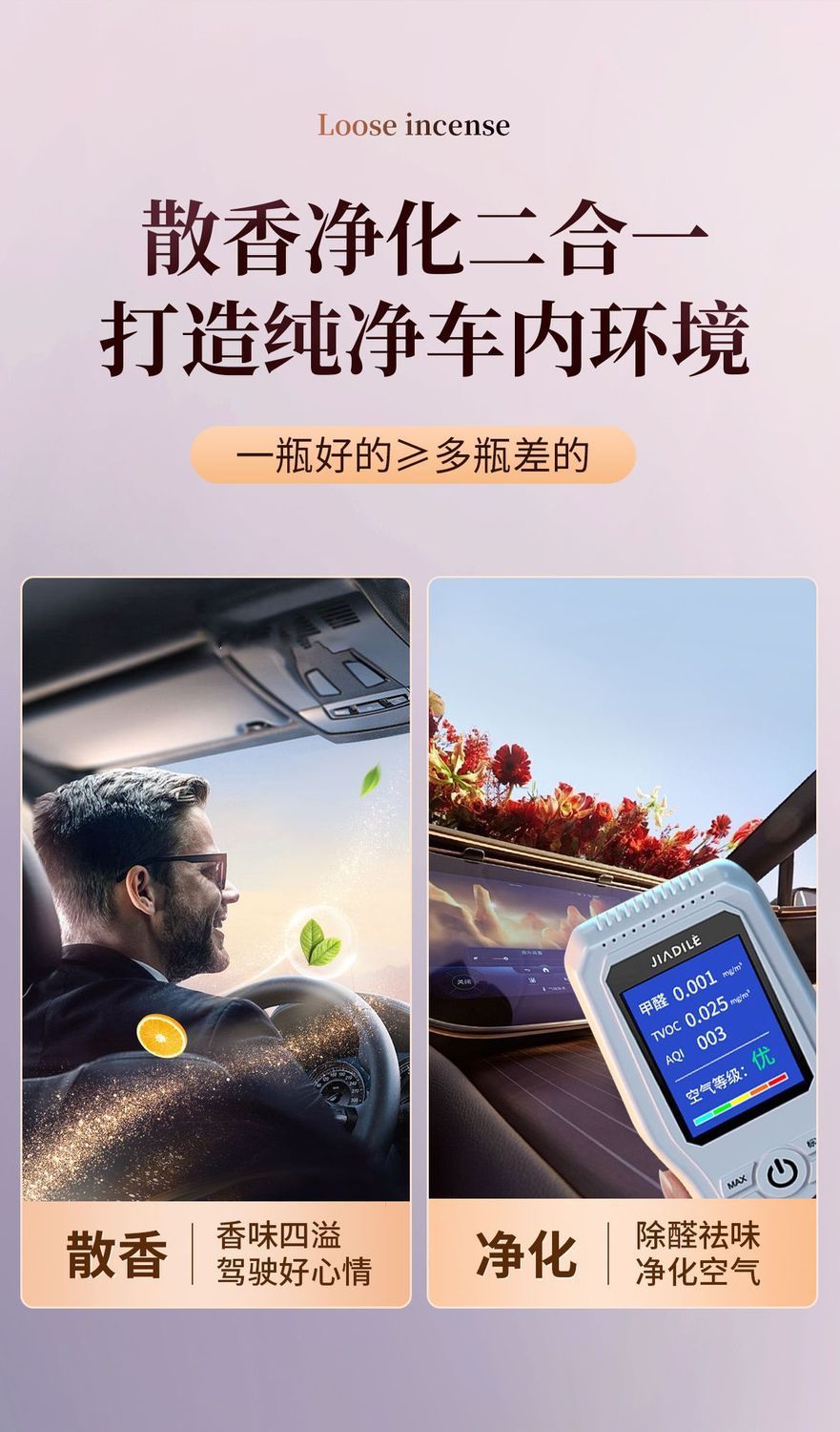 Car Perfume with Long-Lasting Fragrance, Special High-End Car Odor Removal Car Aromatherapy, Five-Star Hotel Special Fragrance