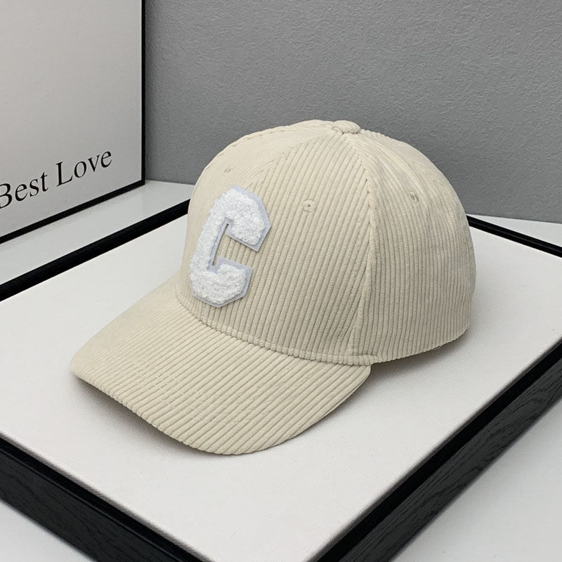 Mode Cord Baseball Kappe Damen Buchstabe C Snapback Hut Frauen Einkaufen Dress Up Einstellbare Casual Caps Hip Hop Hüte – Detail 13
