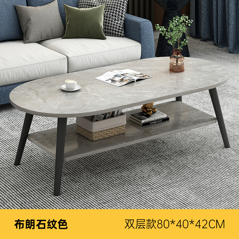 Mesa de té sala de estar doméstica pequeña casa moderna simple 2025 nueva casa de alquiler doble mesa de té pequeña mesa de dormitorio