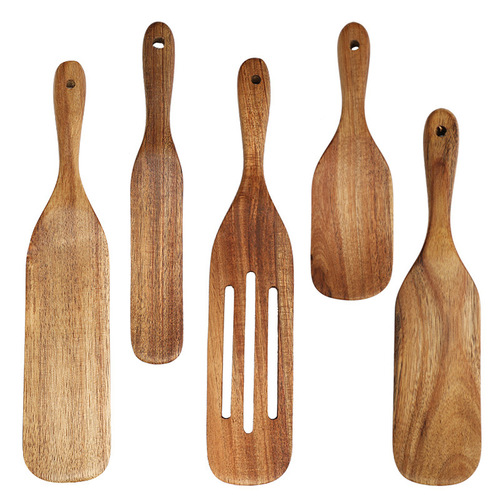 Amazon cross-border cooking spatula 5-piece set pizza snack salad mixing cooking spatula teak spatula set
