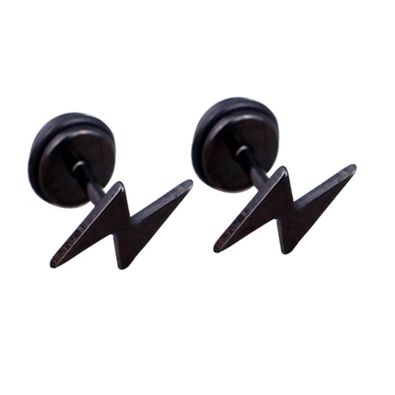 Черные серьги, лезвие, кулон, AliExpress
