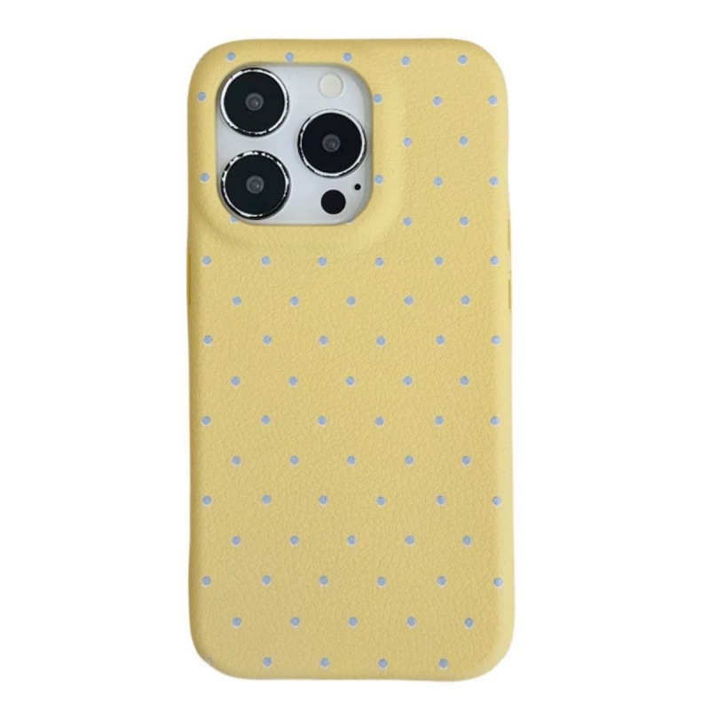かわいい波点猫はリンゴ14携帯ケースiPhone16純色15promax新13包12女を適用している|undefined