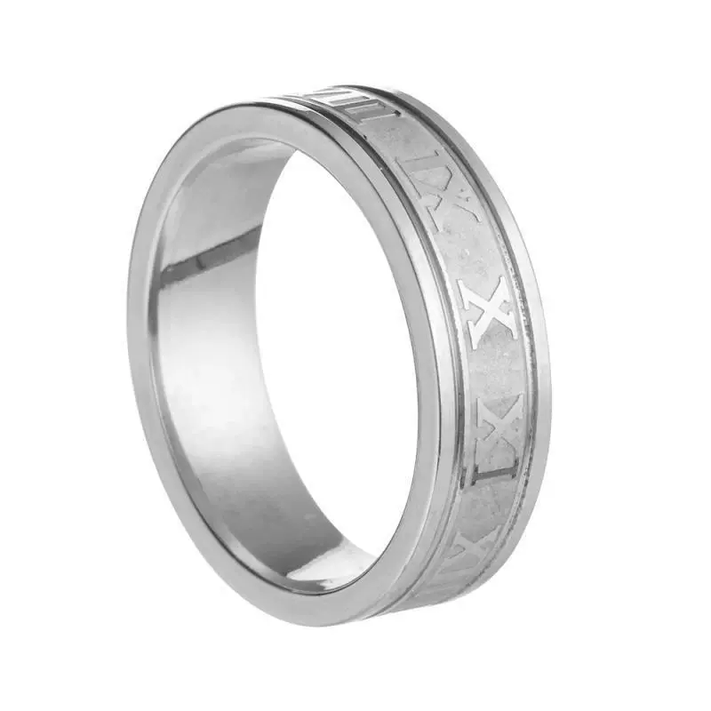 Ring stainless steel, small design jewelry, brand accessory, 6mm, does not fade, wholesale
