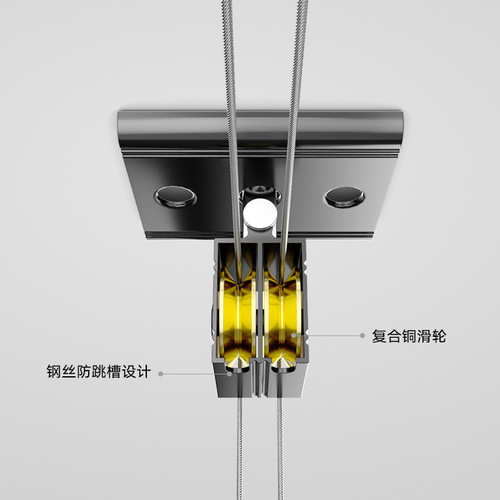 BB4C wholesale lifting clothes drying rack hand crank single pole balcony small apartment double pole hand crank drying rack aluminum alloy