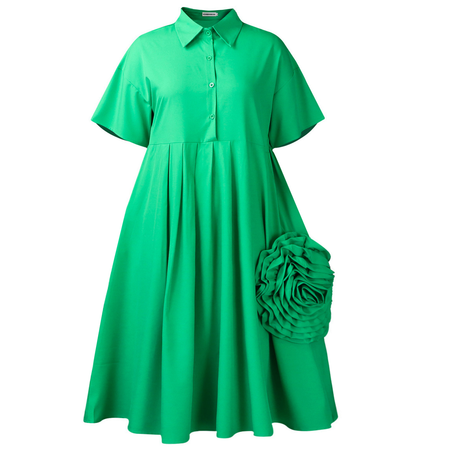 Womens A Line Dress Short Sleeve Solid Color Versatile Style Perfect for Casual or Formal Occasions Wholesale