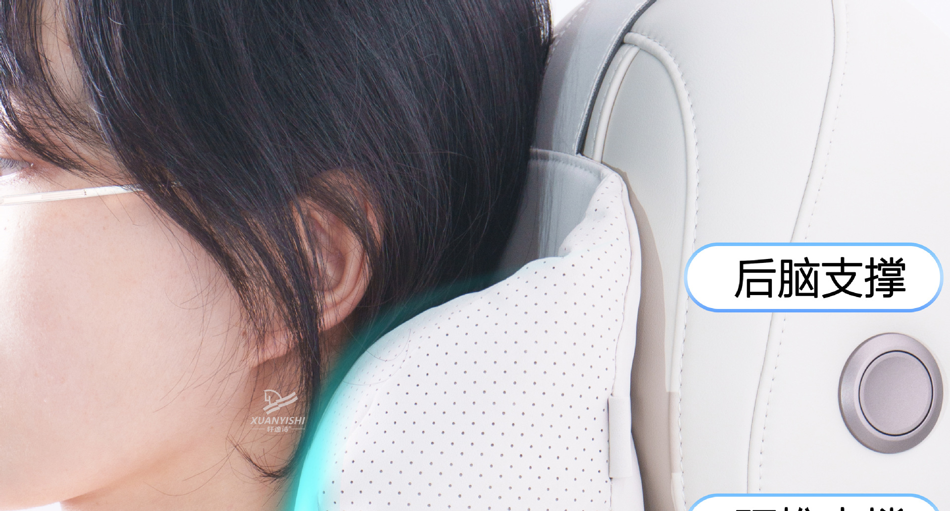 Car Headrest Cloud Cotton Neck Pillow Simple Business Style Adjustable Height Headrest Unisex Dual-Core Headrest