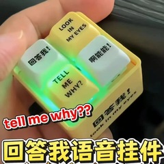 Lookmyeyesに答えてください】ネットセレブのホットな引用減圧ボタンおもちゃサウンドキーホルダーいたずら面白い