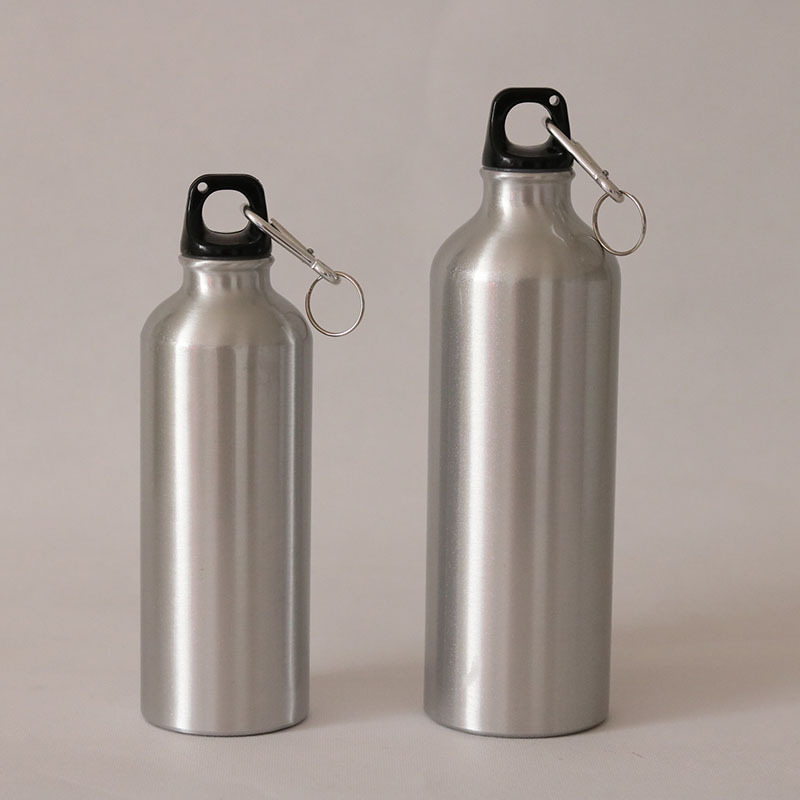 Botella de agua deportiva de boca pequeña de acero inoxidable de una sola capa transfronteriza, ciclismo al aire libre, montañismo, taza de regalo portátil con botella de agua fría con manija