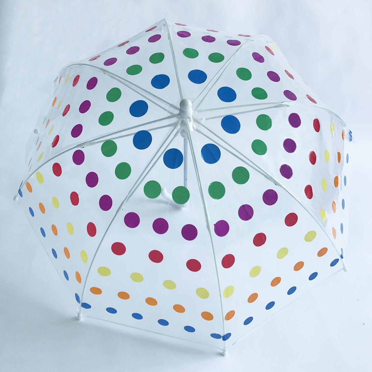 Nuevo 16 hueso paraguas transparentes ins viento impresión transparente ver estilo minimalista literatura y arte pequeño fresco paraguas resistentes al viento