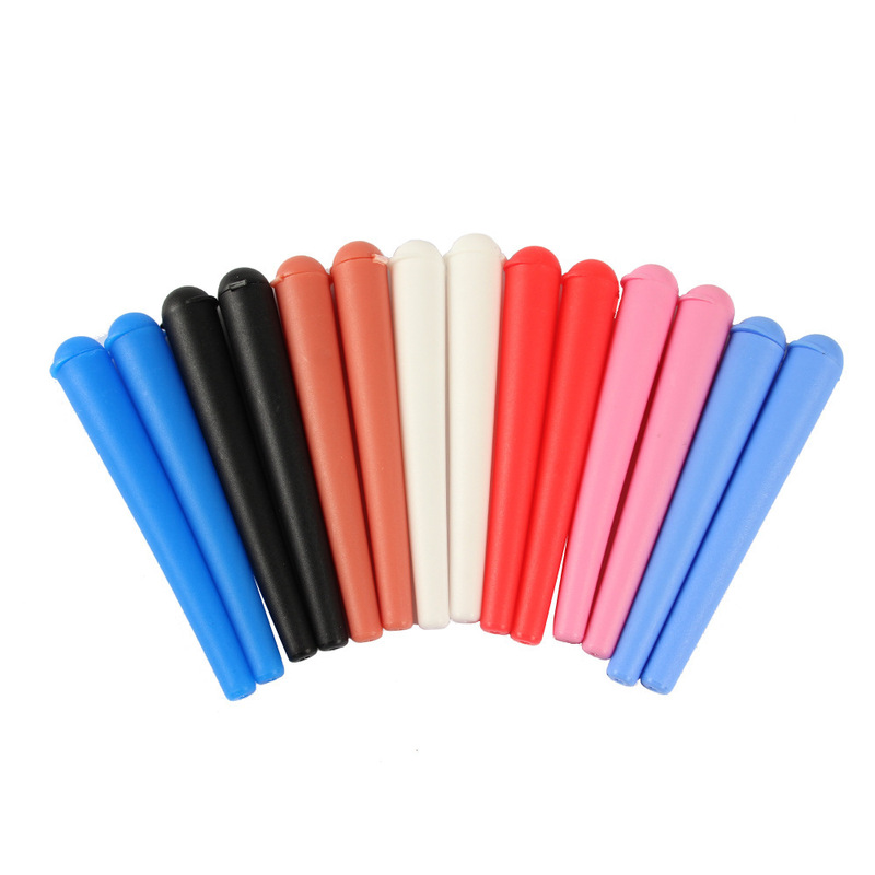 Cross-Border Supply 120mm Plastic Conical Tube Paper Tube Horn Semi-Circle Conjoined Cover Cigarette Printing Logo Portable Seal