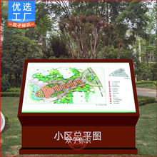 总平图索引立牌制作厂家小区分布图方向区域导向指示牌楼层导览栏