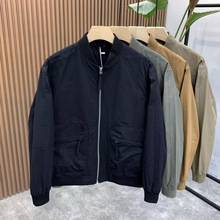 春秋季男士夹克修身飞行服工装立领休闲外衣青年百搭显瘦棒球外套