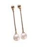 Earrings from pearl, accessory, Japanese and Korean, Korean style