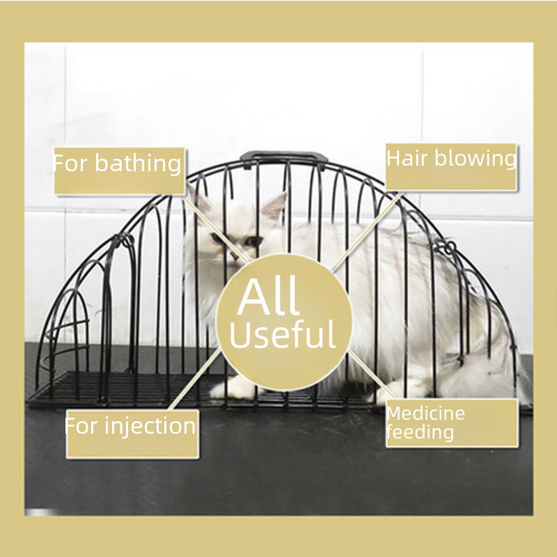 Washing cat cage cat blowing cage washing cat washing artifact anti -scratching and drying cat bathing cage bag fixed cat supplies to prevent grasping 4