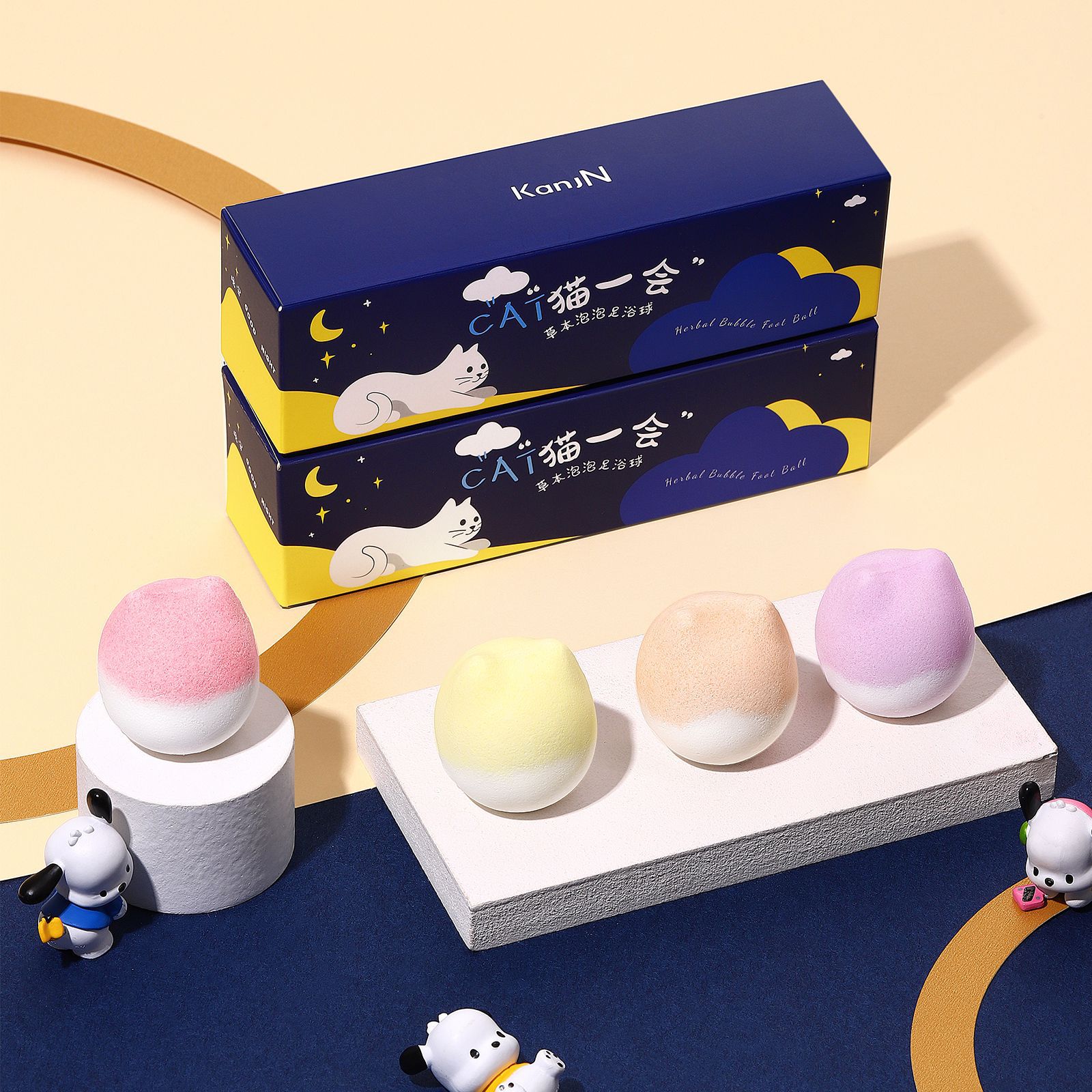 韓佳妮草本泡泡足浴球泡腳丸 艾草精華暖身排寒舒緩解乏草本泡腳