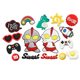 Cartoon Ultraman diy soft adhesive patch decoration mobile phone case slippers shoe buckle cup material accessories storage box stickers