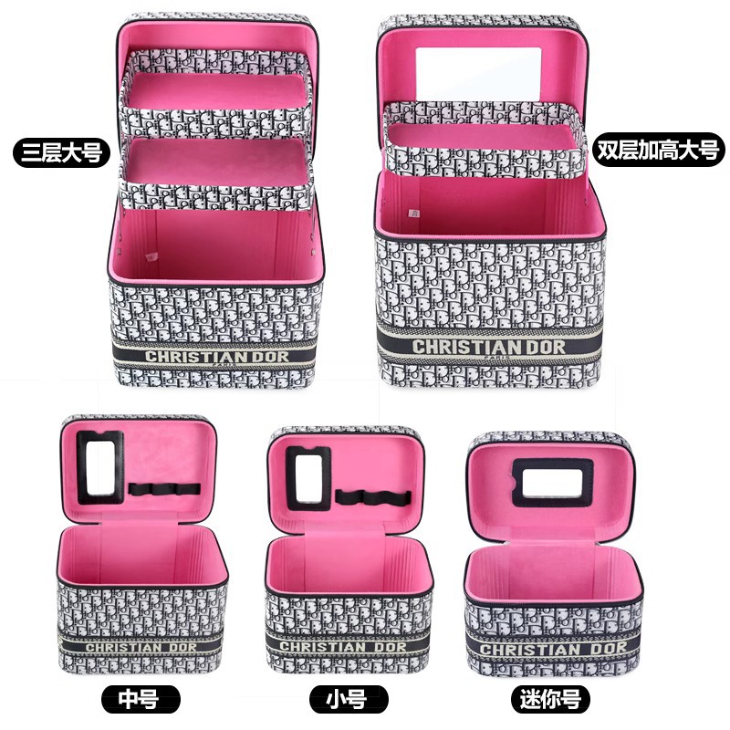 Bolsa de cosméticos de alta apariencia gran marca 2024 nuevo de alta calidad ins portátil de gran capacidad caja de almacenamiento de productos portátil
