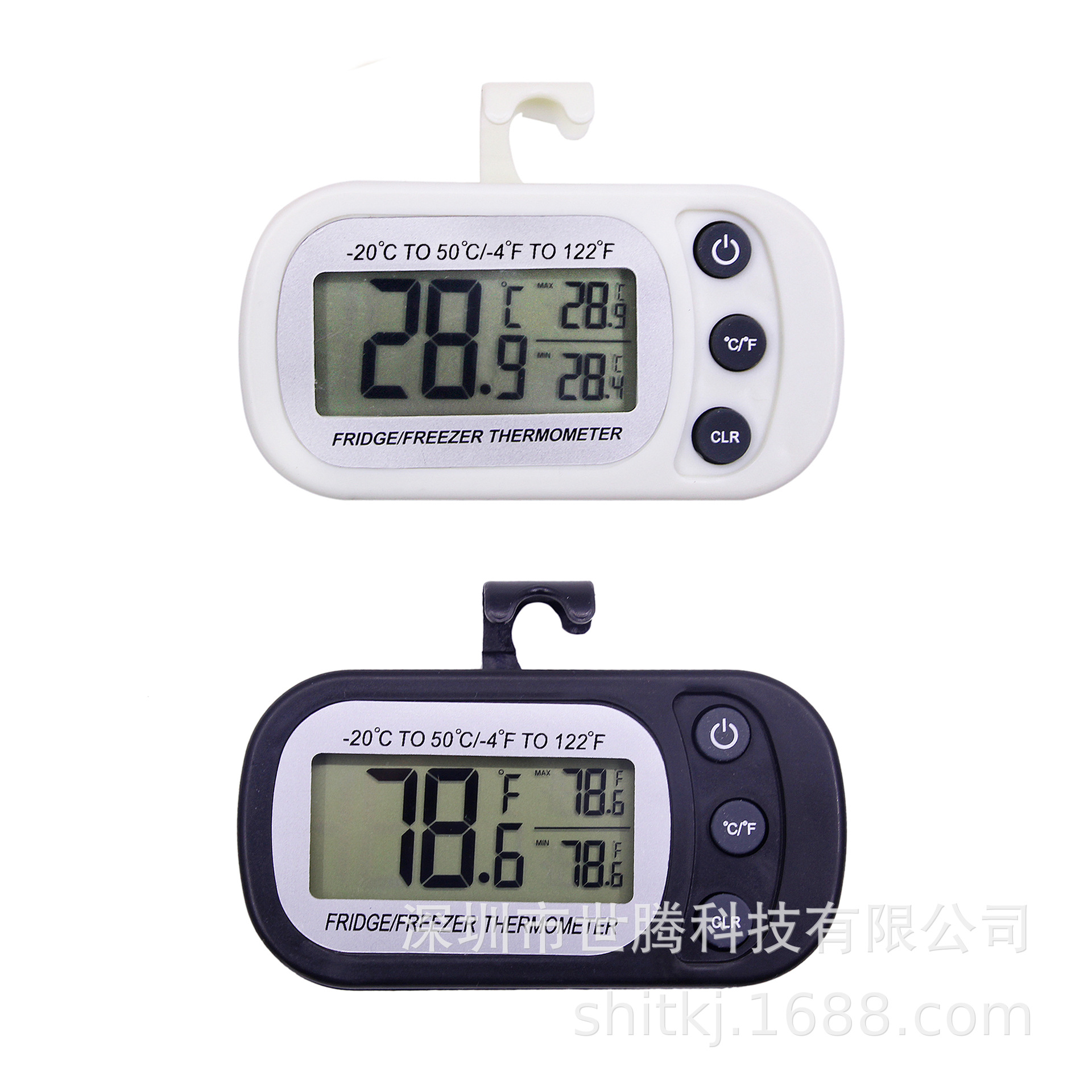Indoor High Precision Thermometer Freezer Refrigerator Room Thermometer Electronic Digital Thermometer Suspended Thermometer