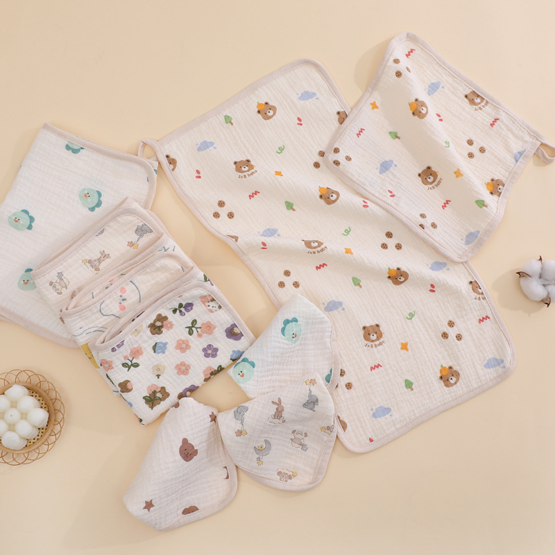 Children's gauze soft handkerchief for face washing 2