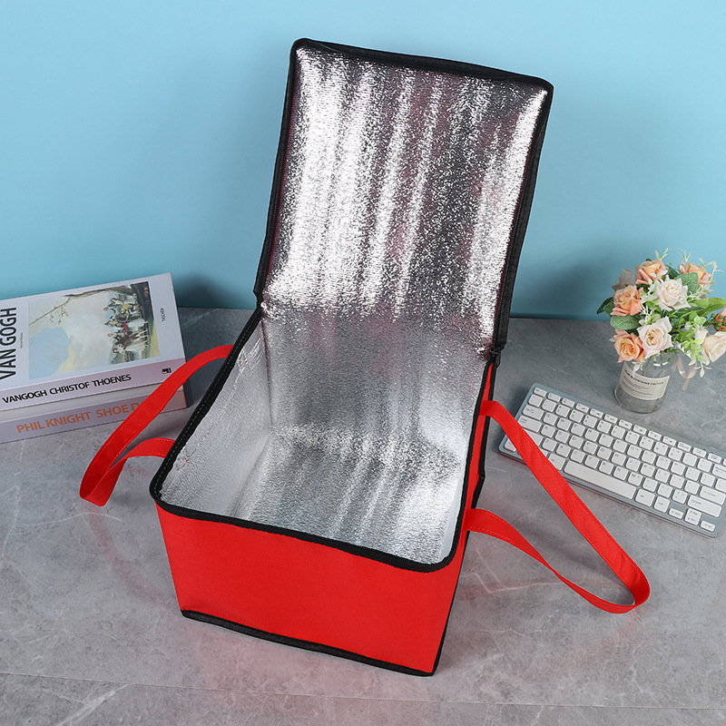 Bolsa de aislamiento de pastel personalizada para llevar olla caliente de carne asada para frutos del mar fresco paquete de hielo de embalaje de aluminio bolsas personalizadas