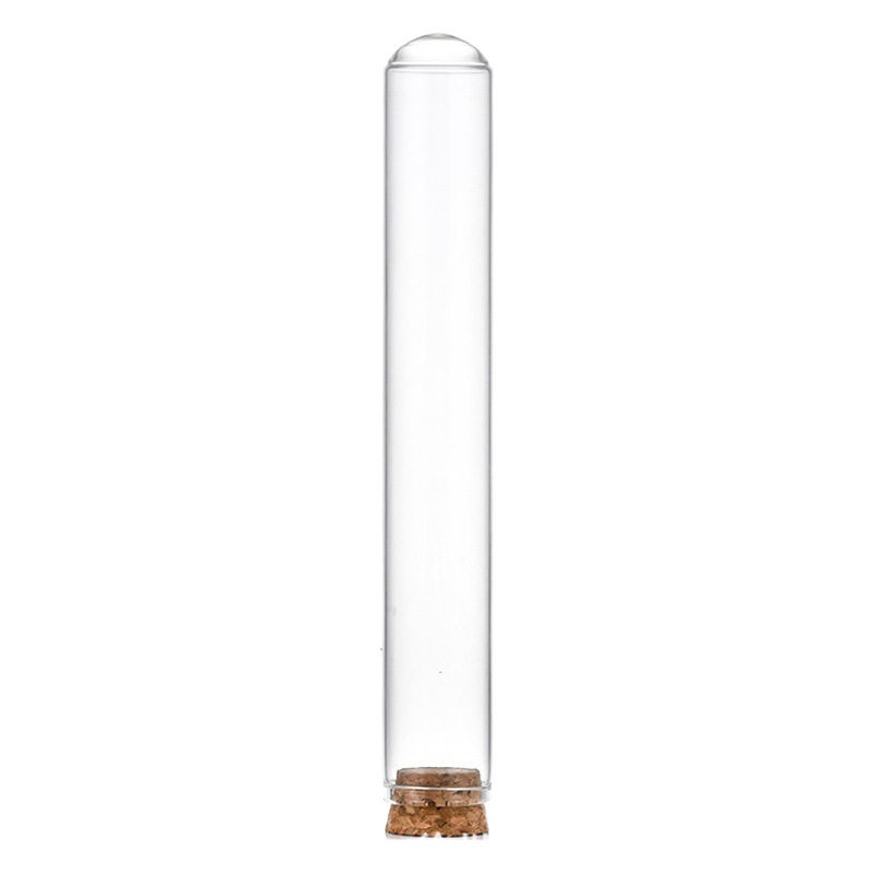 Botella de Vidrio de 22 mm con Boca Recta y Fondo Redondo, Tubo de Ensayo, Botella de los Deseos, Botella de Vino con Cielo Estrellado, Botella de Viaje, Botella Dispensadora de Té, Botella de Regalo