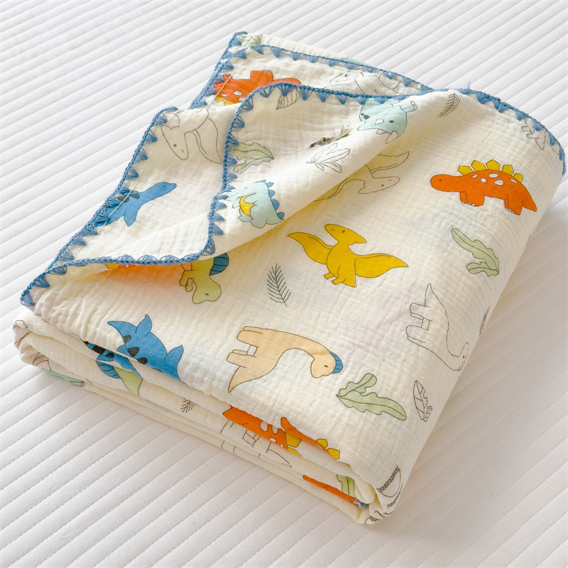 Clase A, capa de gasa de doble capa para madres y bebés, colcha de toalla, colcha de algodón, colcha de aire acondicionado para niños, manta de siesta para bebés