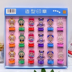 新しいラブブアクリルモデリングシールクリエイティブ外国貿易子供のご褒美小さなシール幼稚園奨励スタンプ