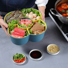 火锅拼盘沥水篮家用厨房洗菜盆多功能装菜塑料篮子食材拼盆蔬菜框