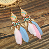 Feather earrings 2024 Your Titi Yiwu Diqian Jewelry