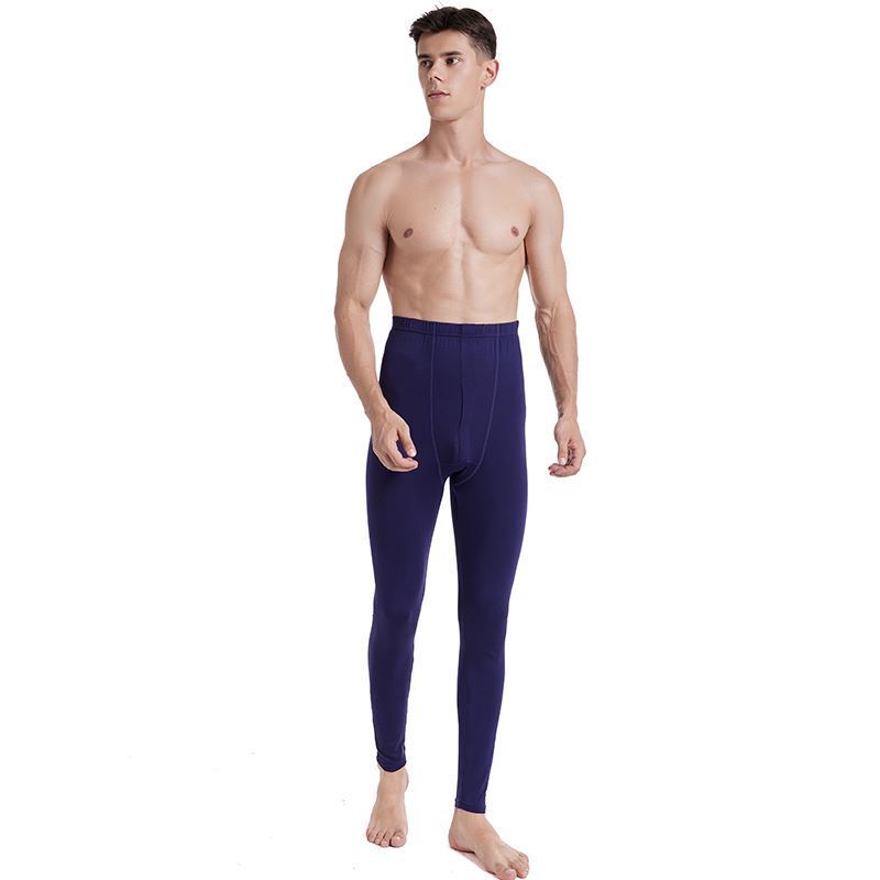 Men's Modal Autumn Pants Thin Warm Pants for Autumn and Winter High Waist Thermal Underwear Single Piece Men's Leggings