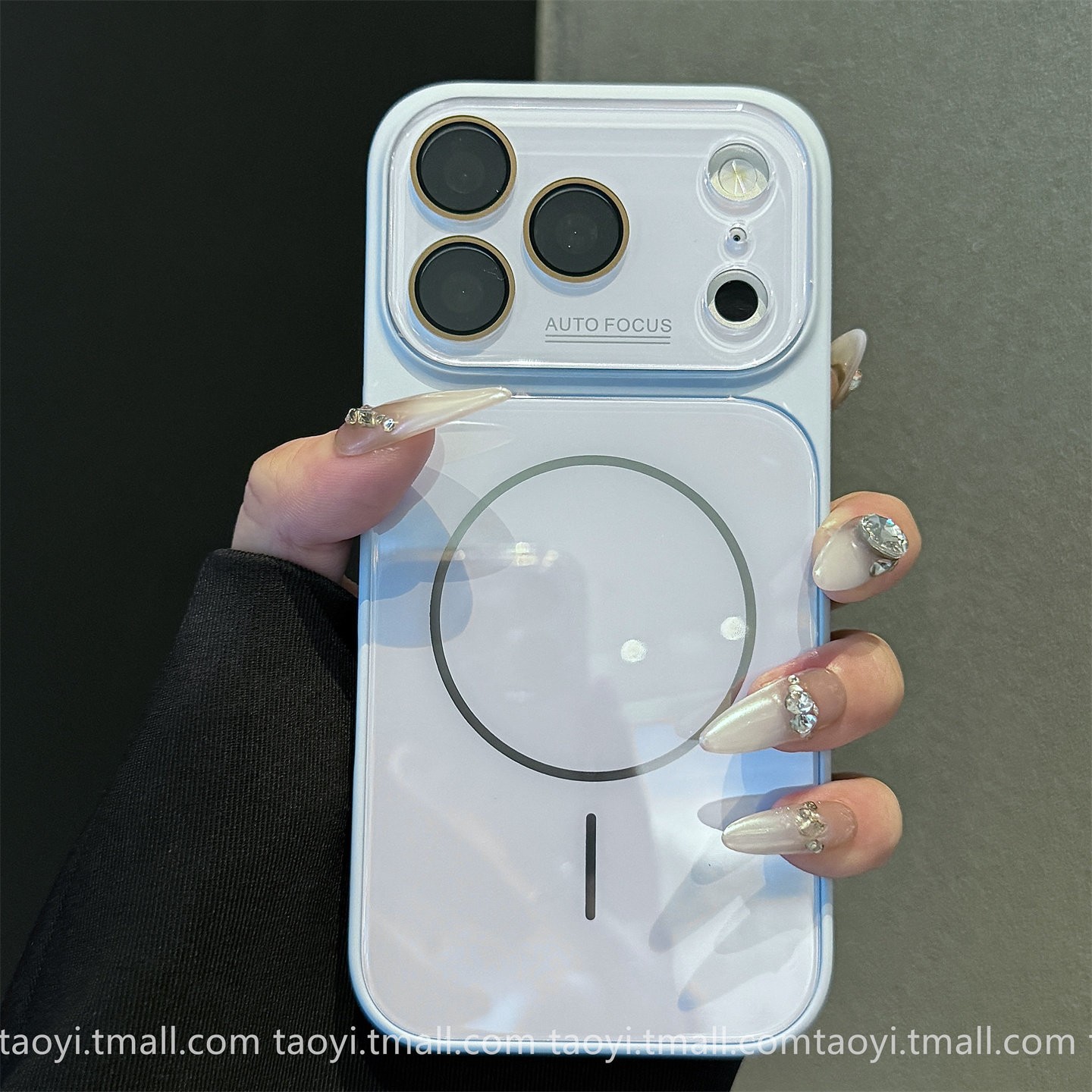 Aplicable para iPhone 17 segundos Corning vidrio magnético caso de teléfono de alto nivel sensación de dopamina manzana 15pro color sólido