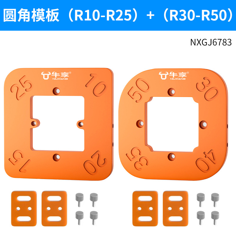 Nuevos productos transfronterizos 4 en 1 carpintería esquina redondeada molde de posicionamiento universal arco de carpintería esquina redondeada artefacto magico