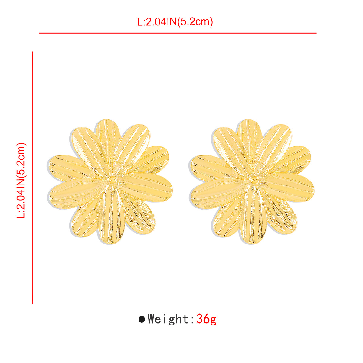 42g Weight 0.03µm Gold Plating Thickness Electroplated Gold Plating Process 201 Stainless Steel Ear Needle Material Golden Plated Plating Material Ear Studs Classification 1 Pair Quantity Holiday, Daily Occasion Alloy Material Geometric Pattern Women's Gender IG Style, Casual, Exaggerated Style Plating Craft 1 Pair IG Style Casual Exaggerated Geometric Alloy Ear Studs 55