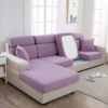 Light purple-corn velvet sofa