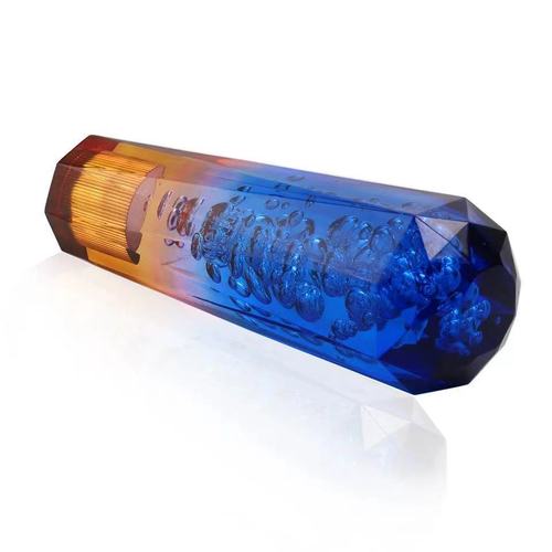 Car modification crystal diamond gear shift knob modification gear handle head round gear knob 3-color gear lever wave stick