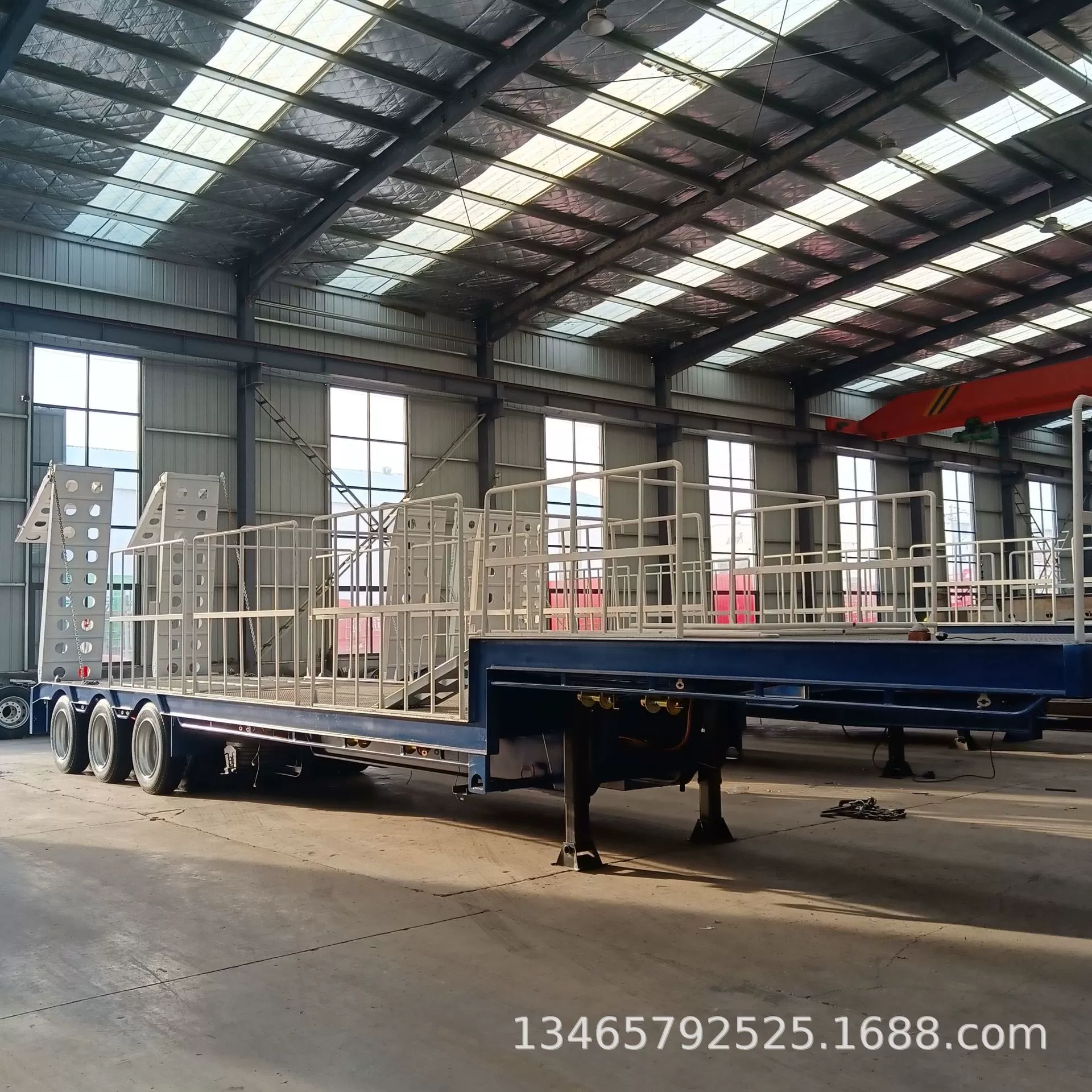 Экспорт Cangang плоский низкобланк полуприцеп специальная структура деревянный транспортер лестничный крючок машина полуприцеп