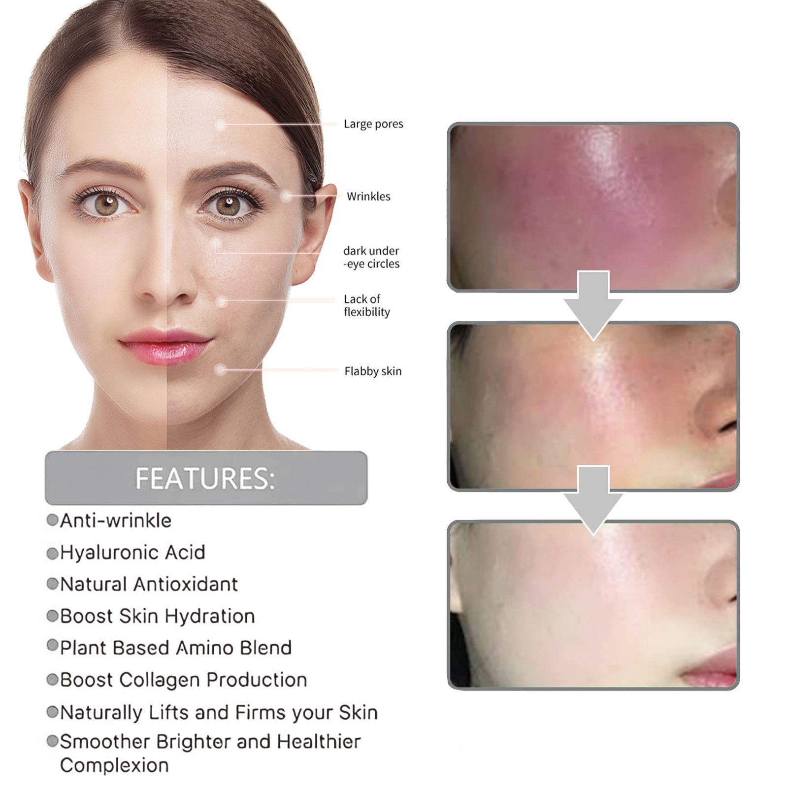 EELHOE Vitamin C Sérum Multi effect Repair Firming Skin aging Esencia proti vráskam_voghion.com