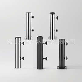 不锈钢管户外伞座遮阳伞金属底座中柱铁管铁板伞座太阳伞底座支架